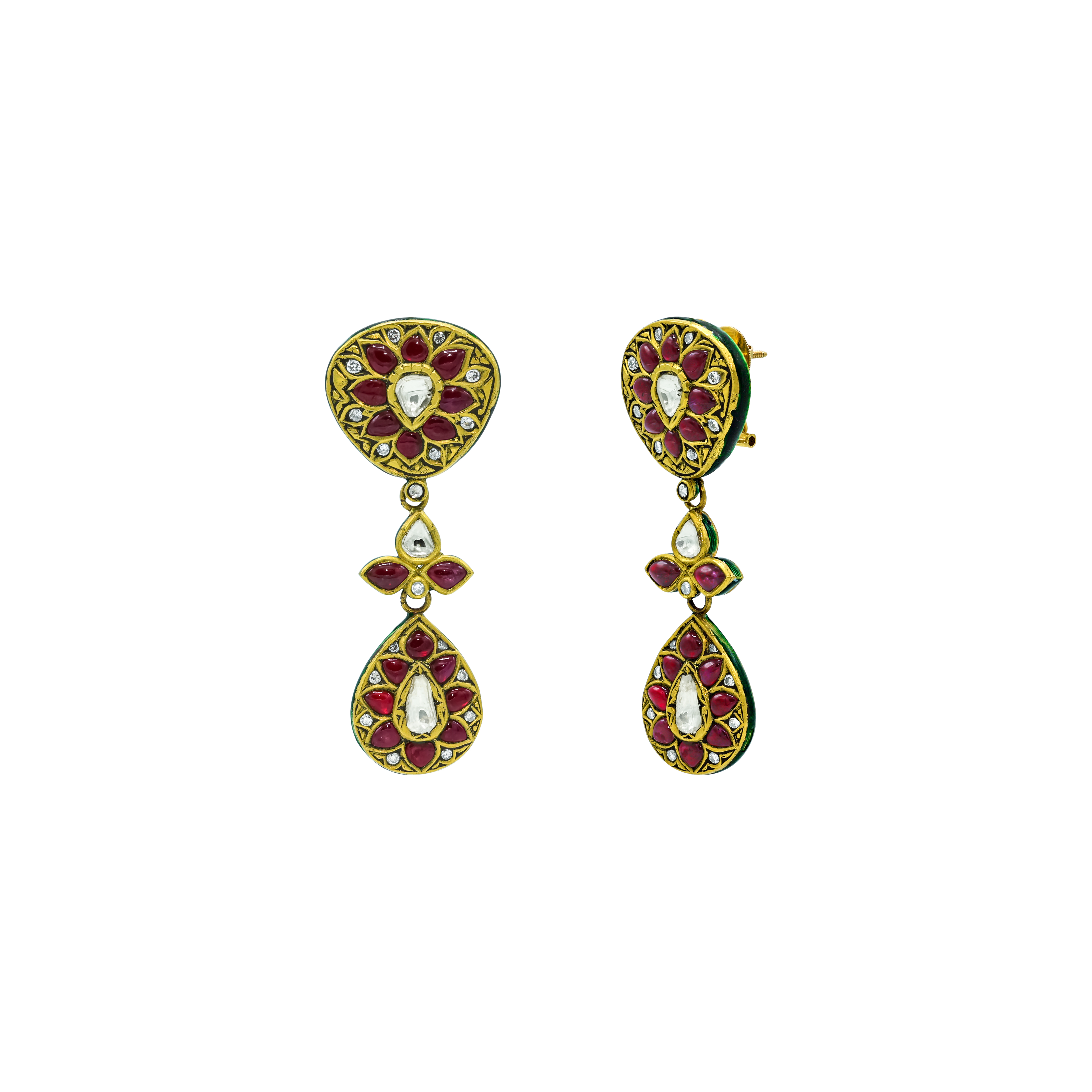 Earring with (SNO5939-KMNE3222) Necklace