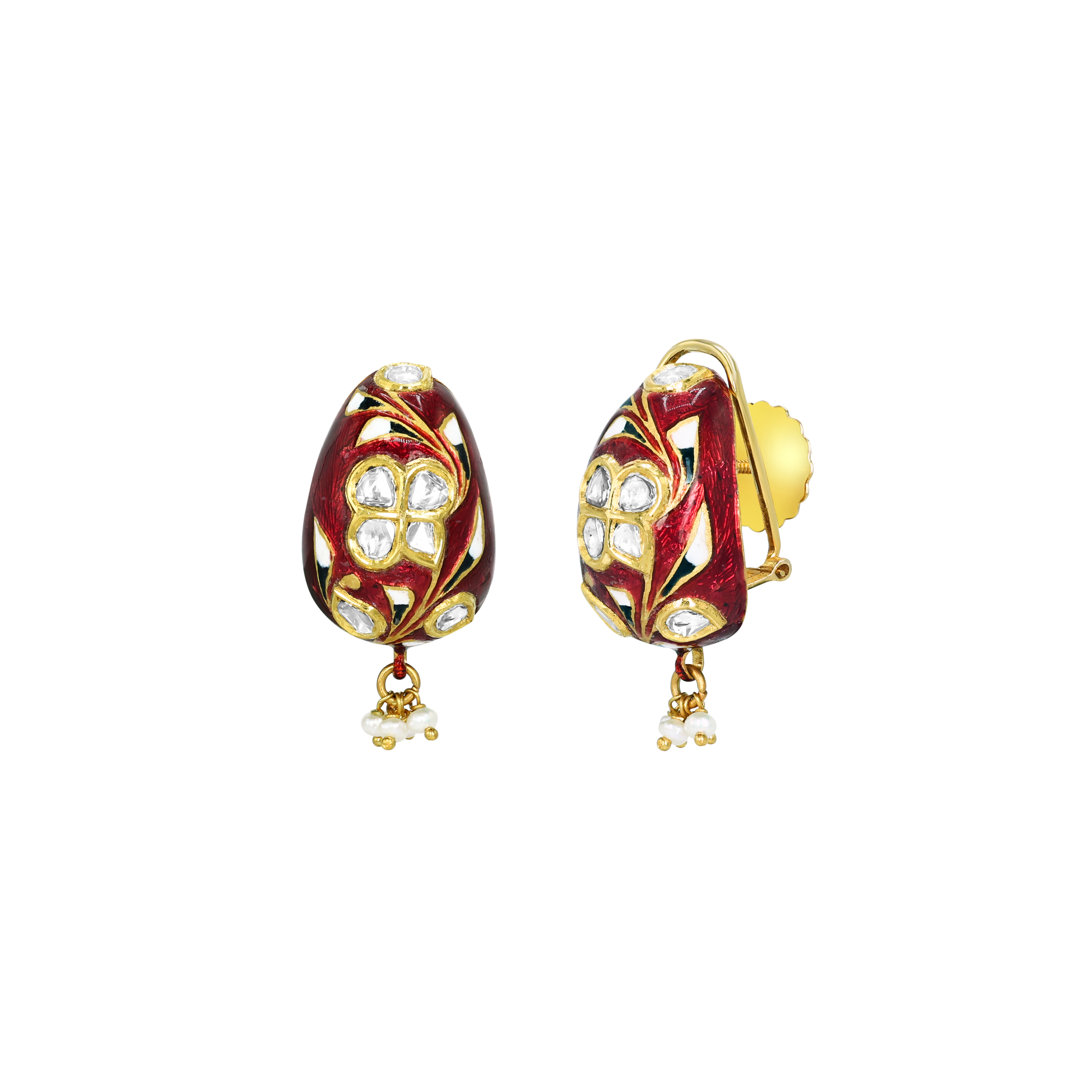 Earring with (SNO6300-KMNE3326) Necklace