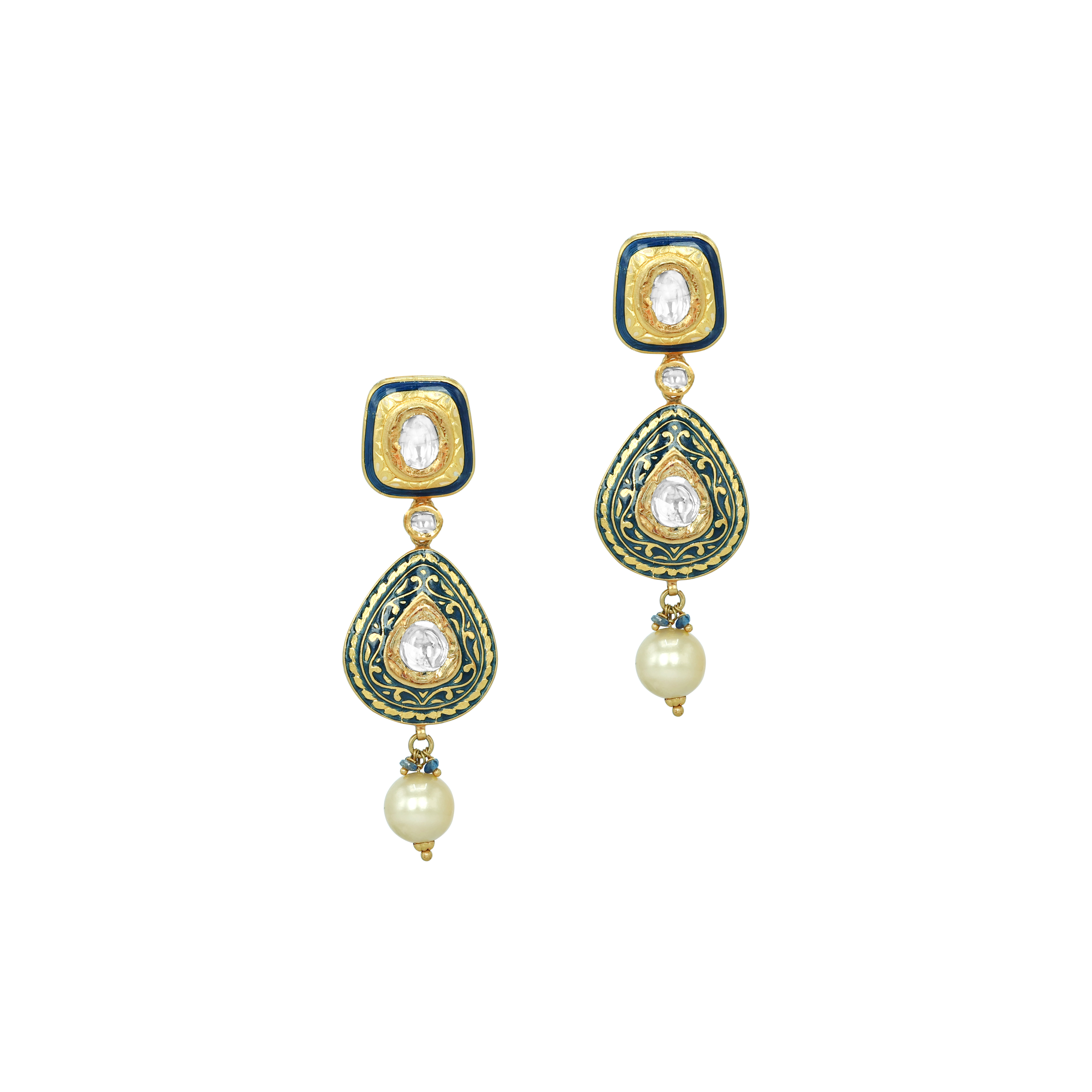 Earring with (SNO6330-KMNE3349) Necklace