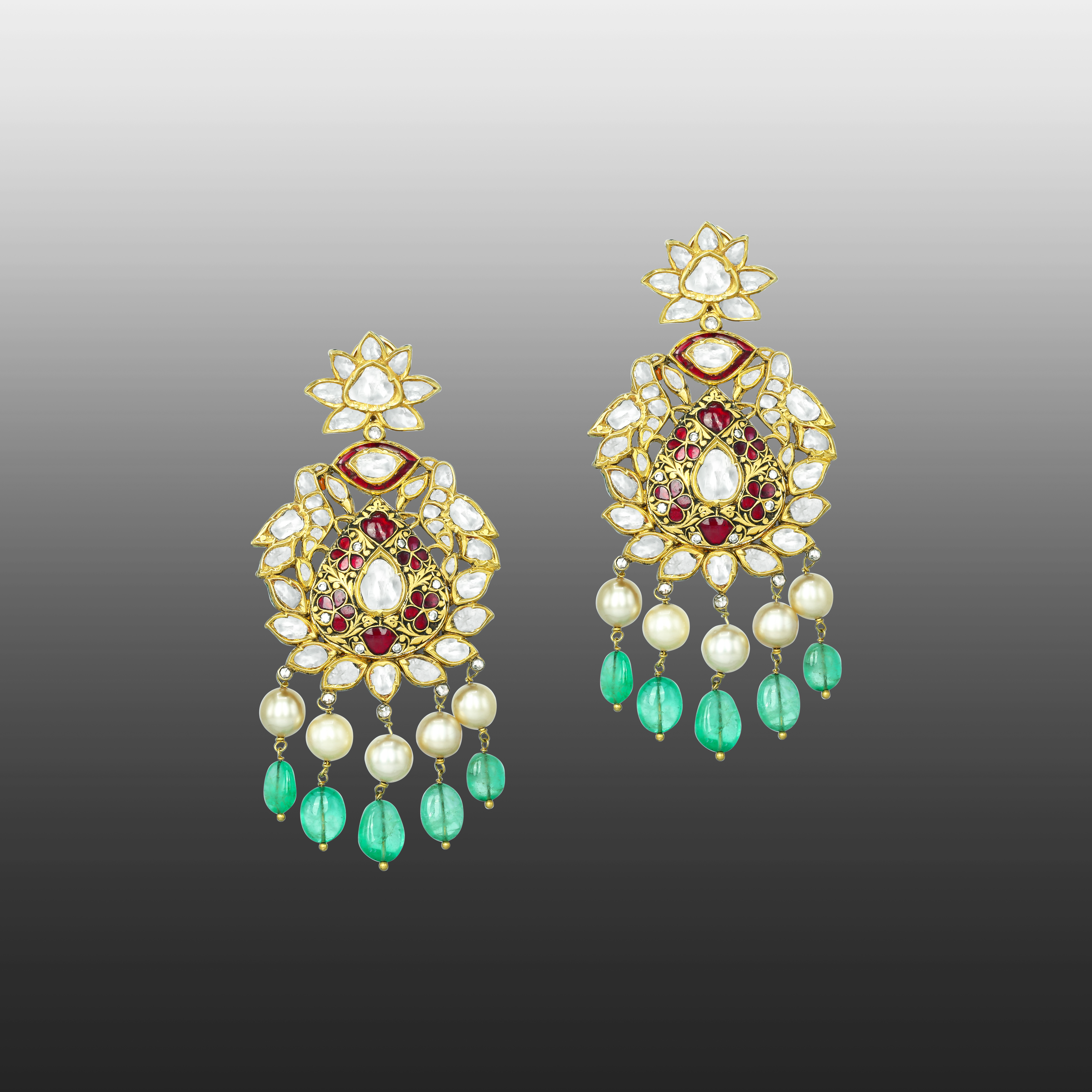 Earring with (NKCS0027-KMNE2637) Necklace