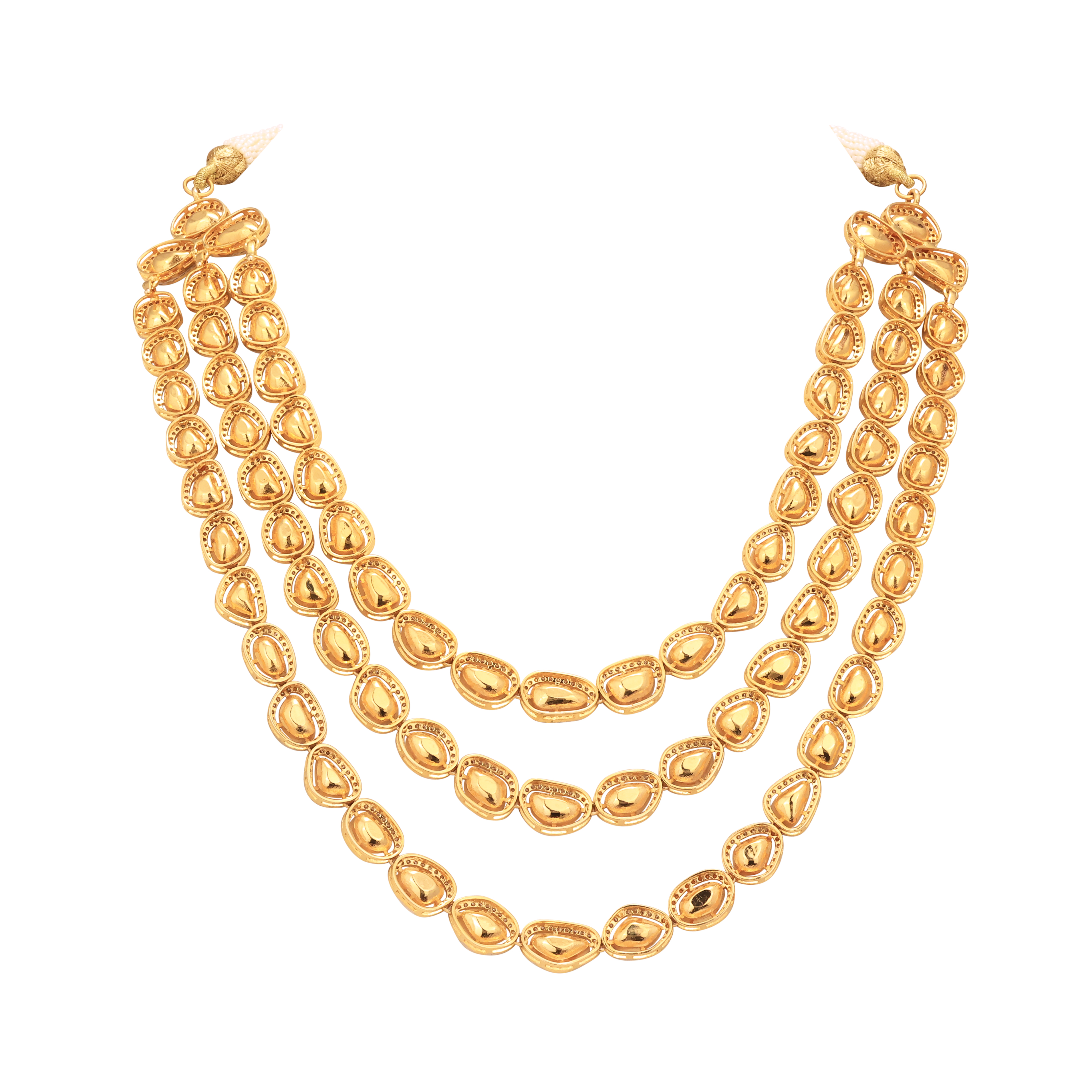 Detachable and Unshaped Tri Polki Line