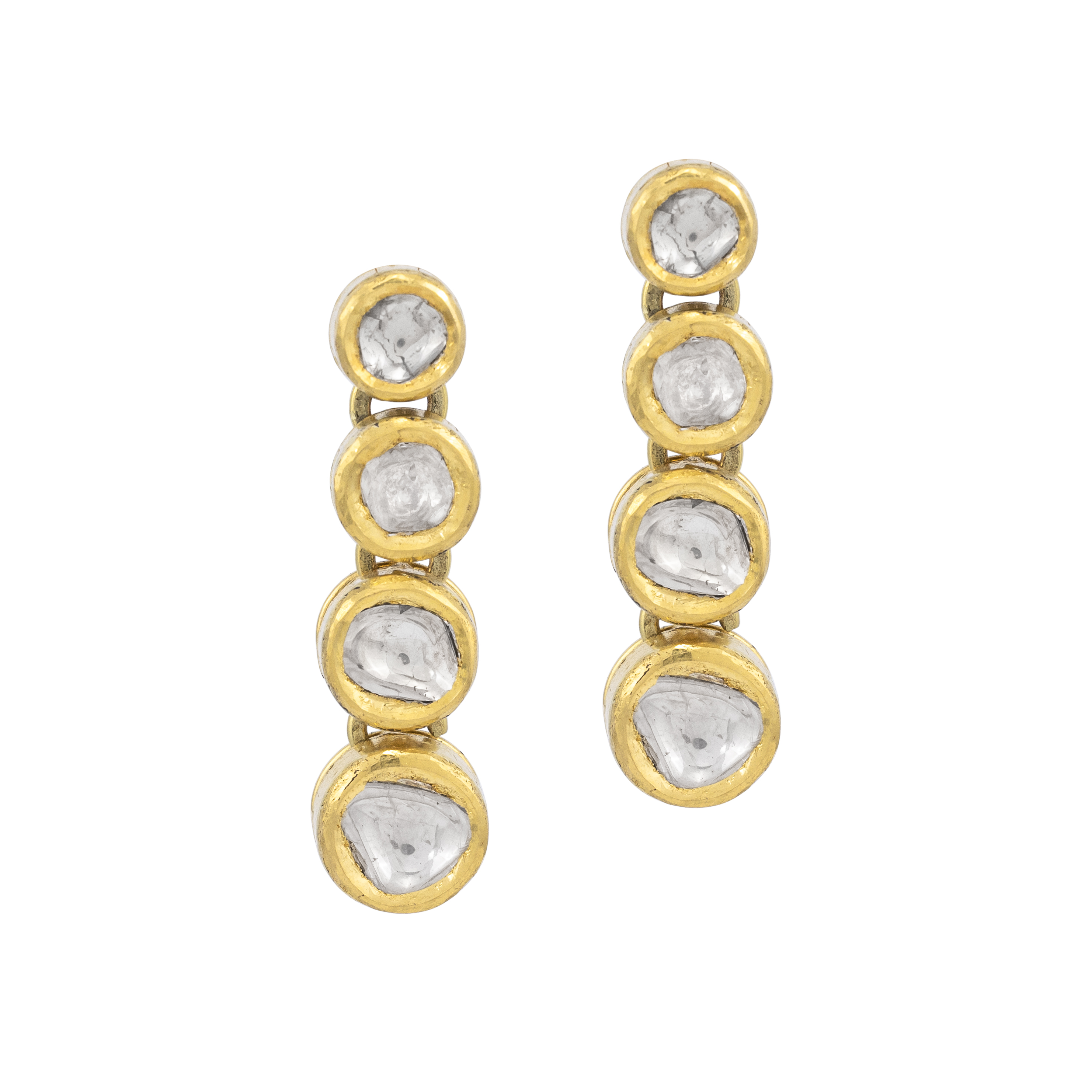 Sleek Polki Line Earring