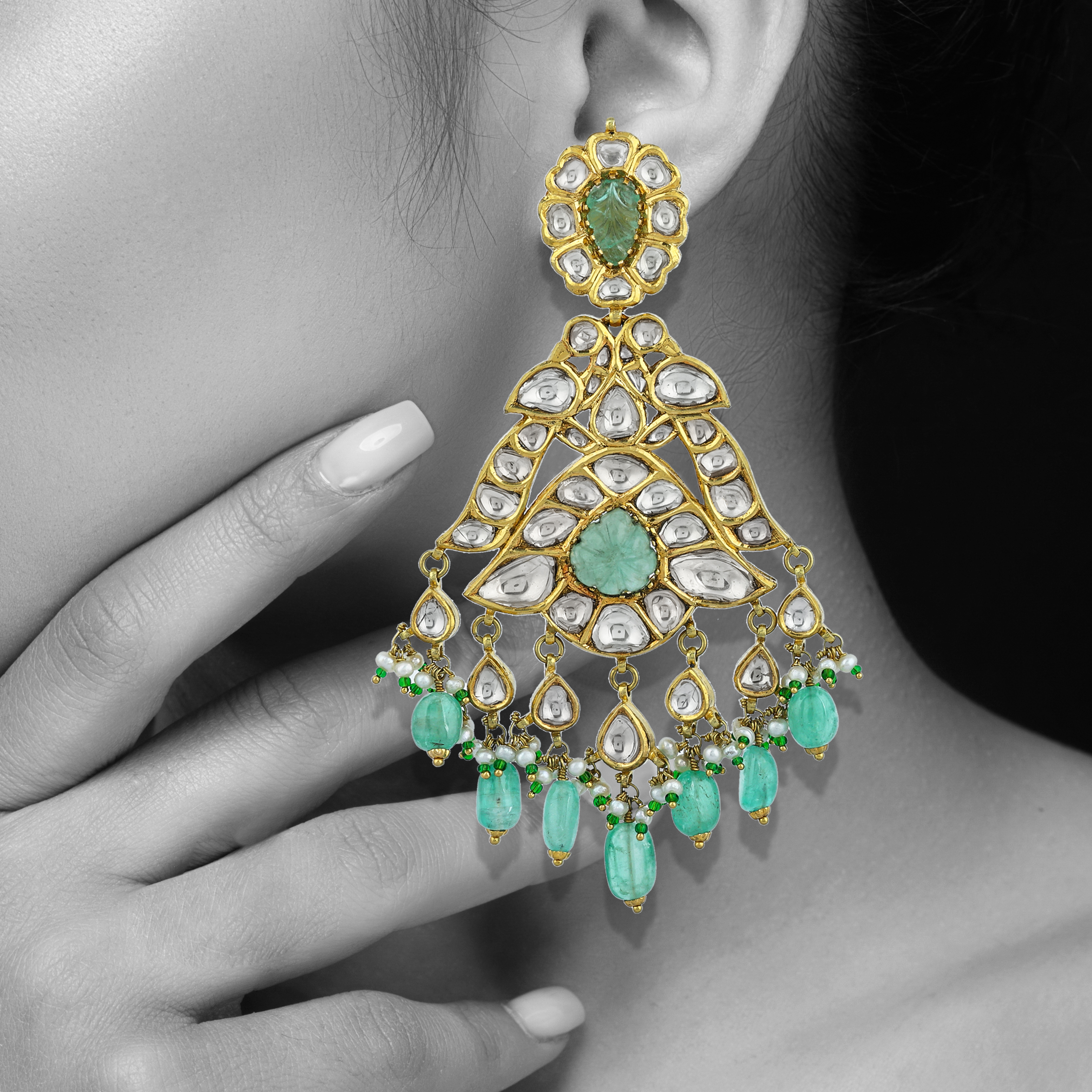 Earring with (HPS604) Necklace