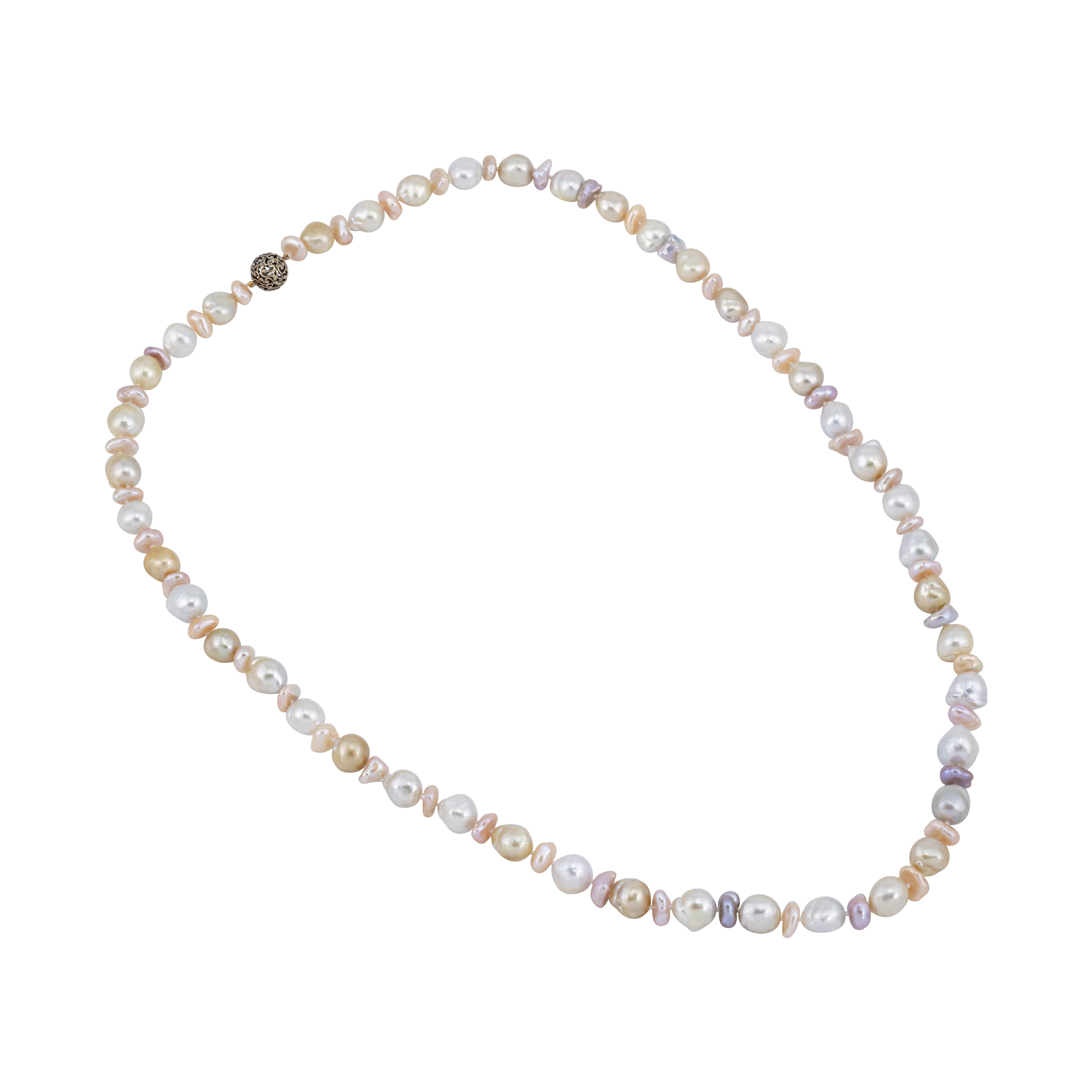 Single-Line Baroque Pearl Necklace