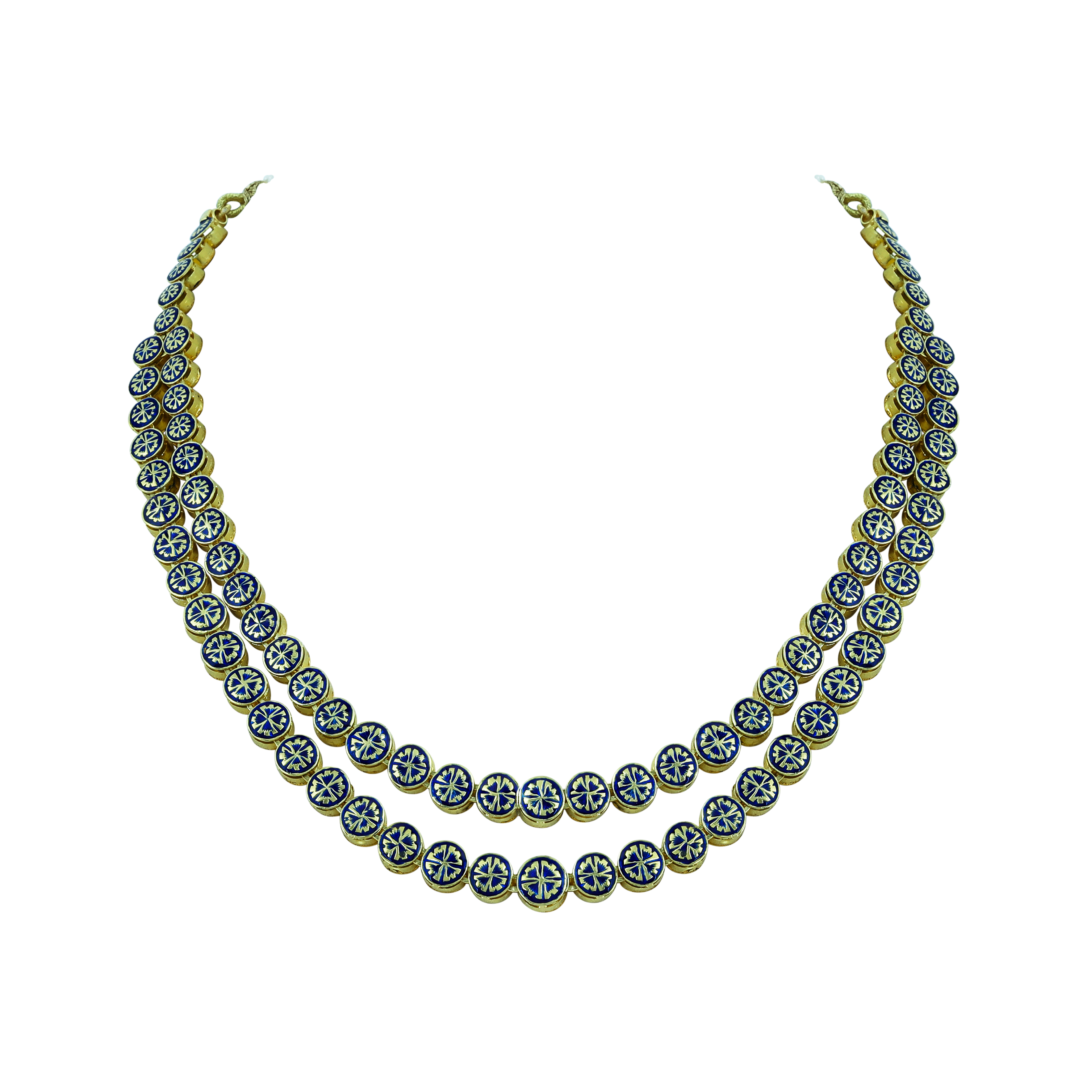 Two-Tier Uncut Diamond Necklace with Timeless Elegance