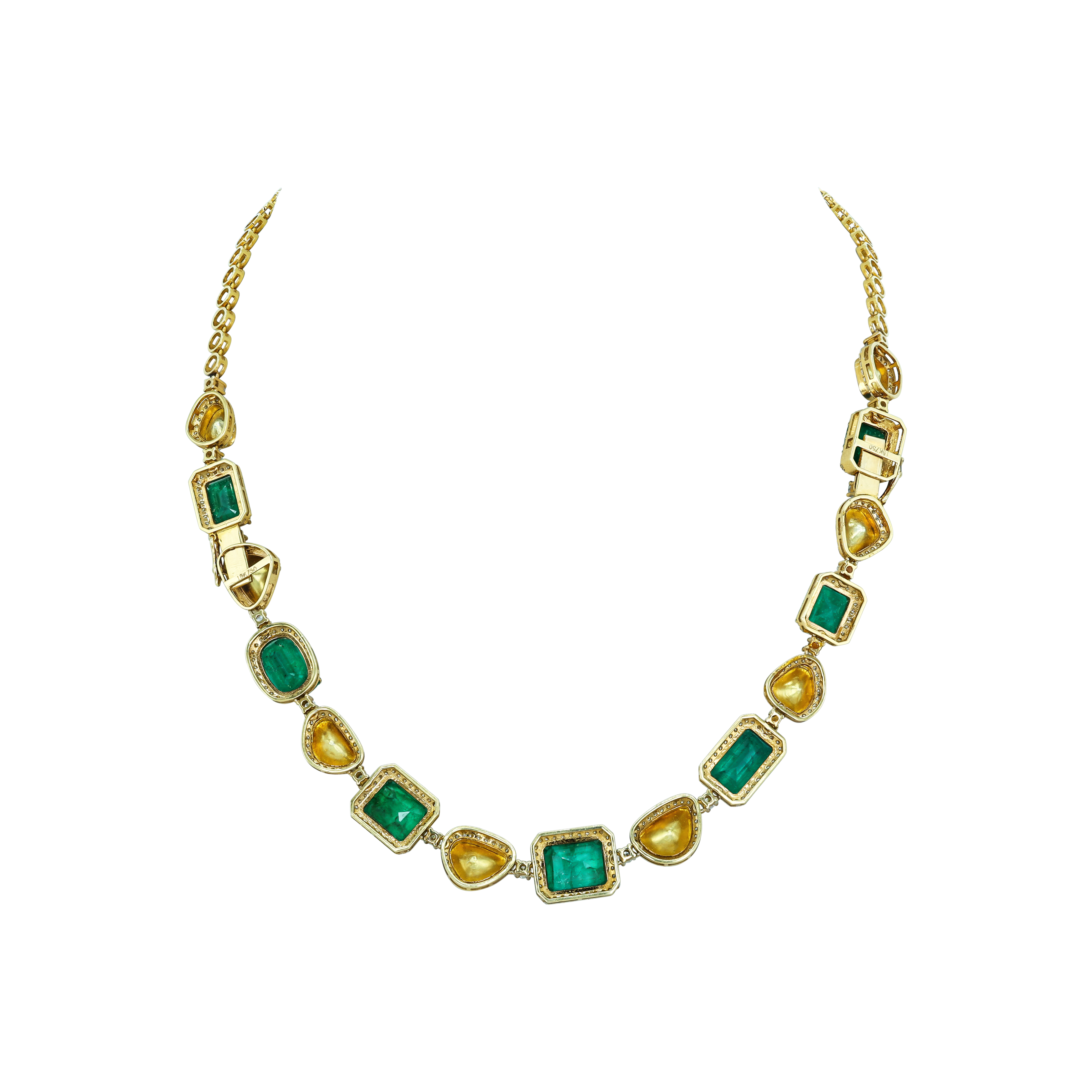 Emerald and Polki Bracelet/Necklace with Versatile Design