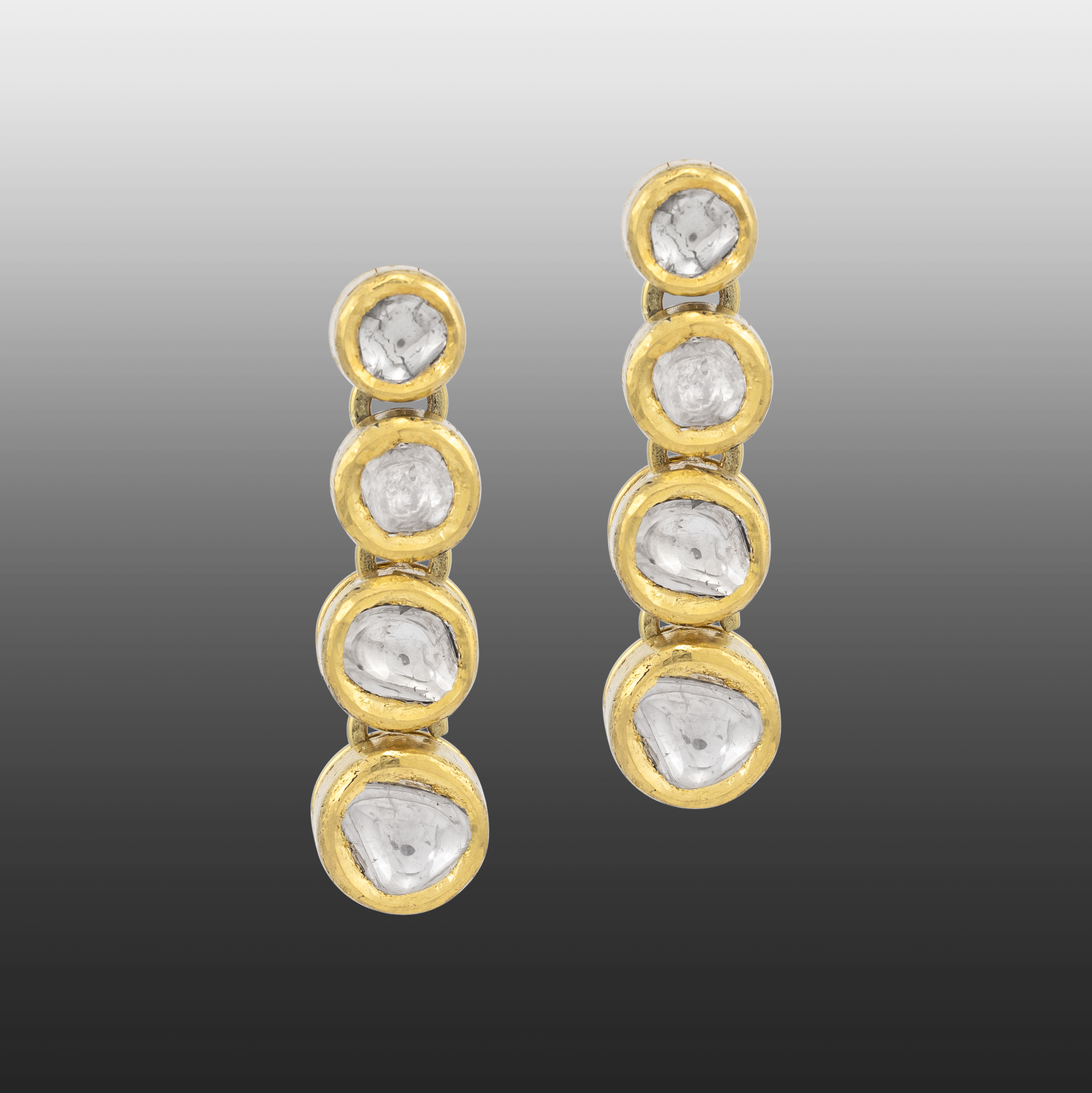 Sleek Polki Line Earring