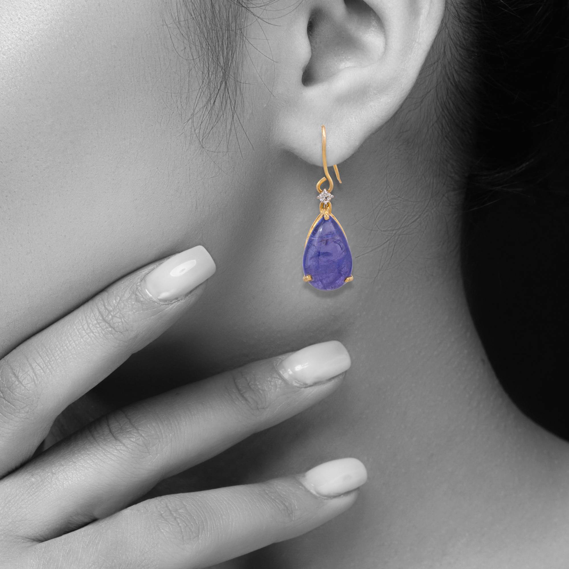 Tanzanite Drop Earrings