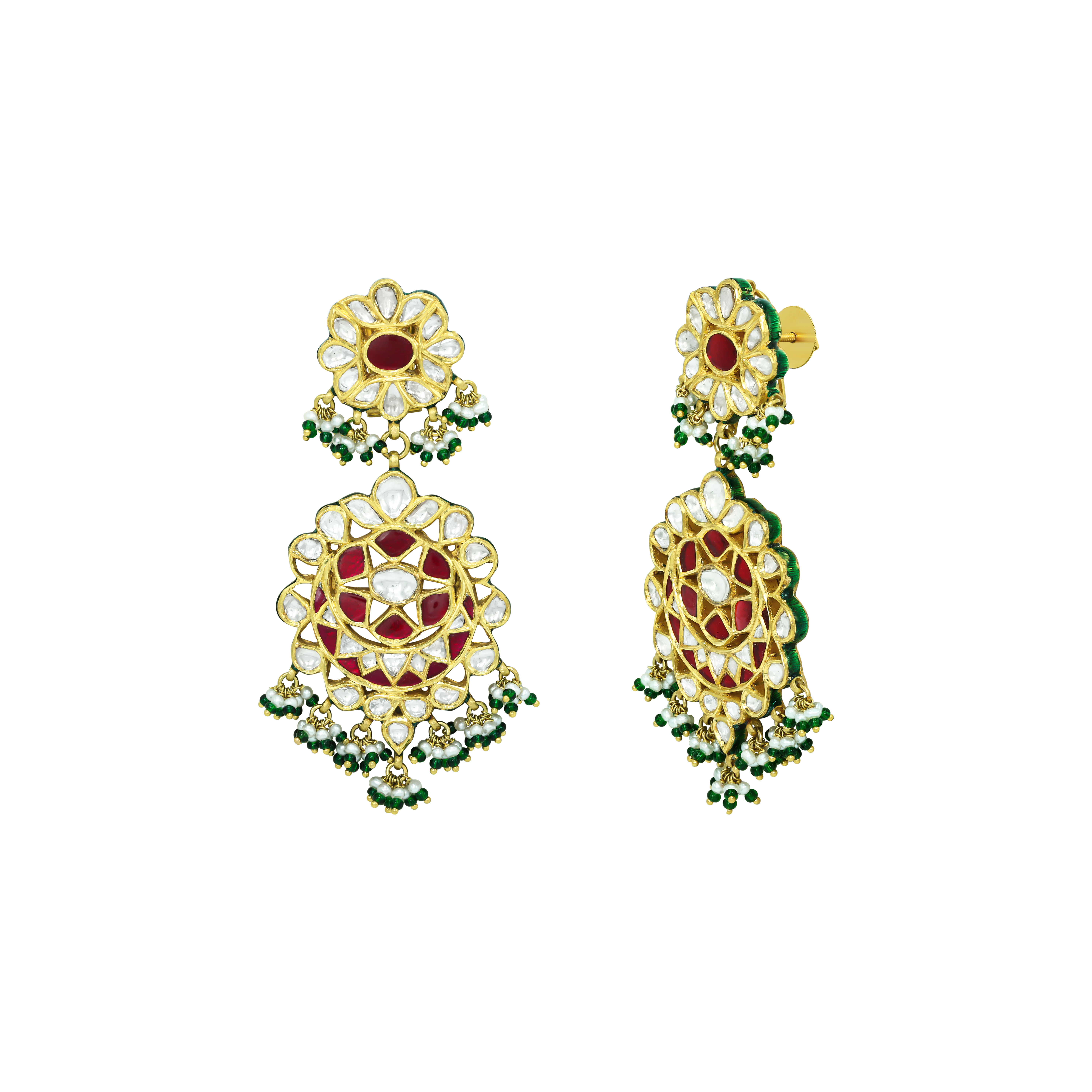 Earring with (SNO5514-KMNE3082) Necklace