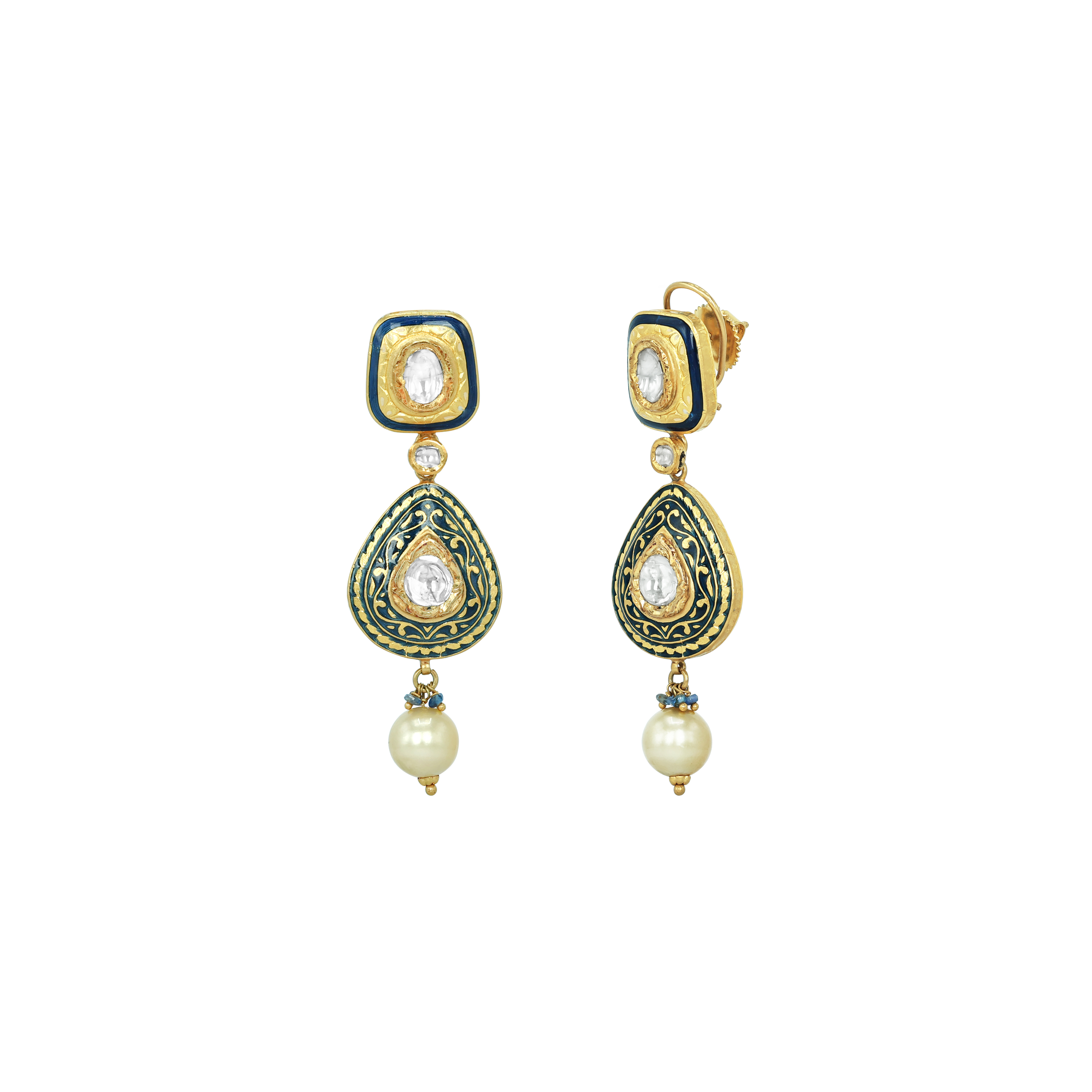 Earring with (SNO6330-KMNE3349) Necklace