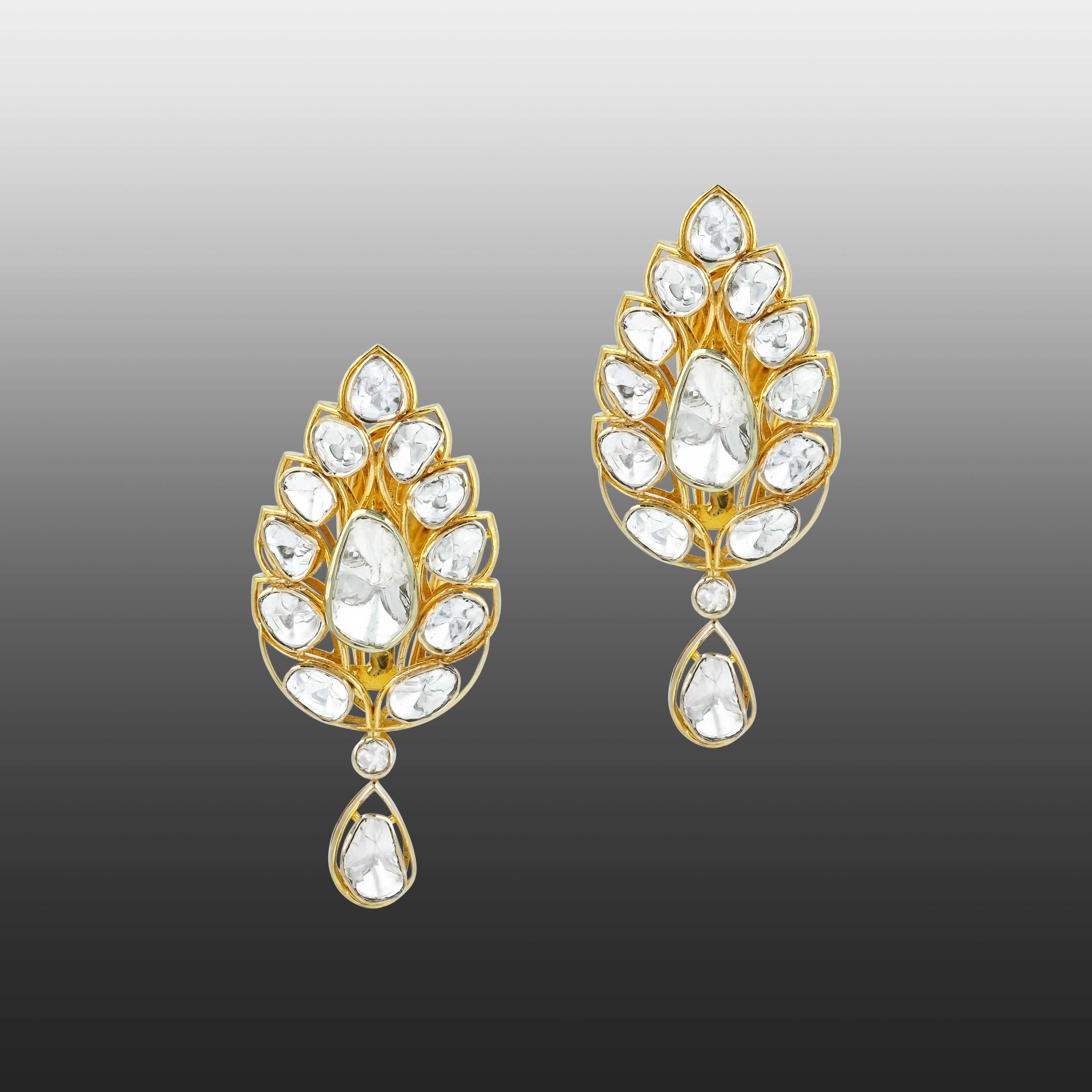 Earring with (SNO6621-KMPE1296) Necklace