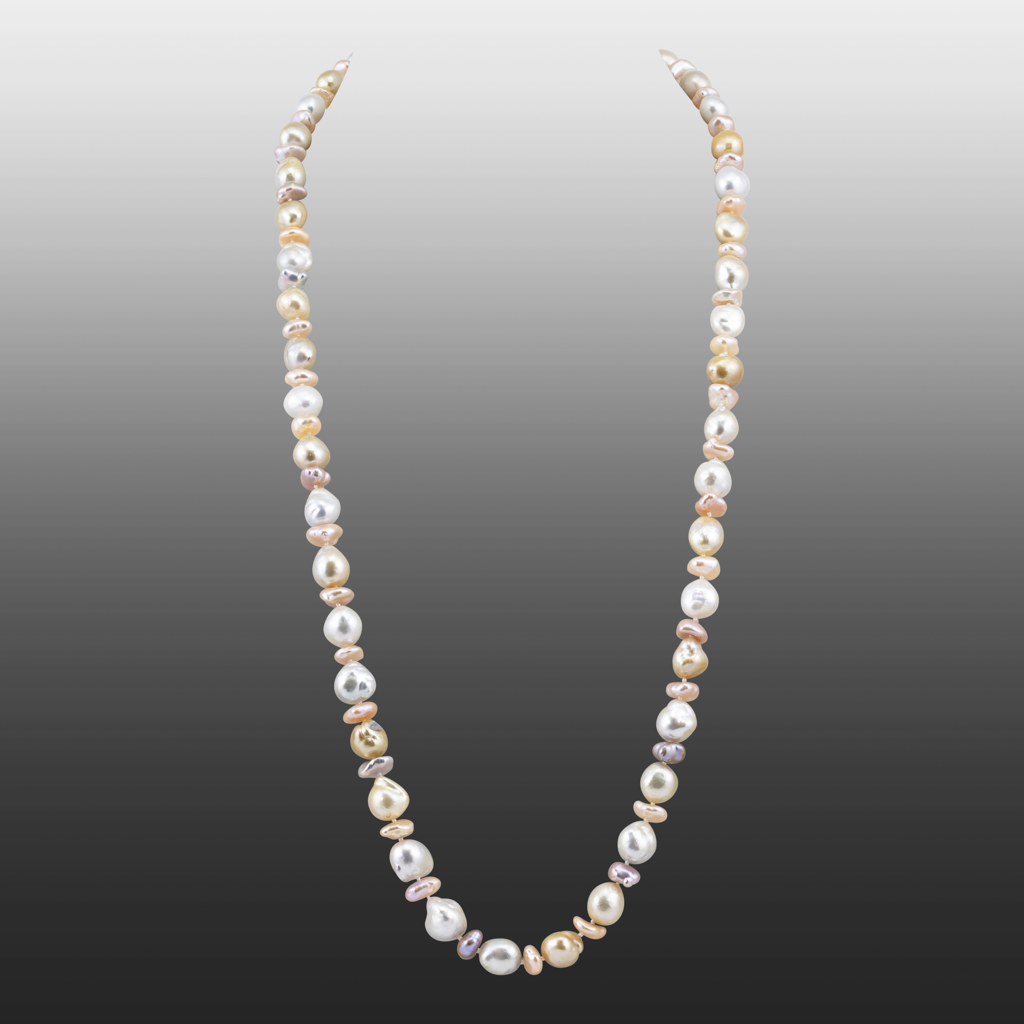 Single-Line Baroque Pearl Necklace