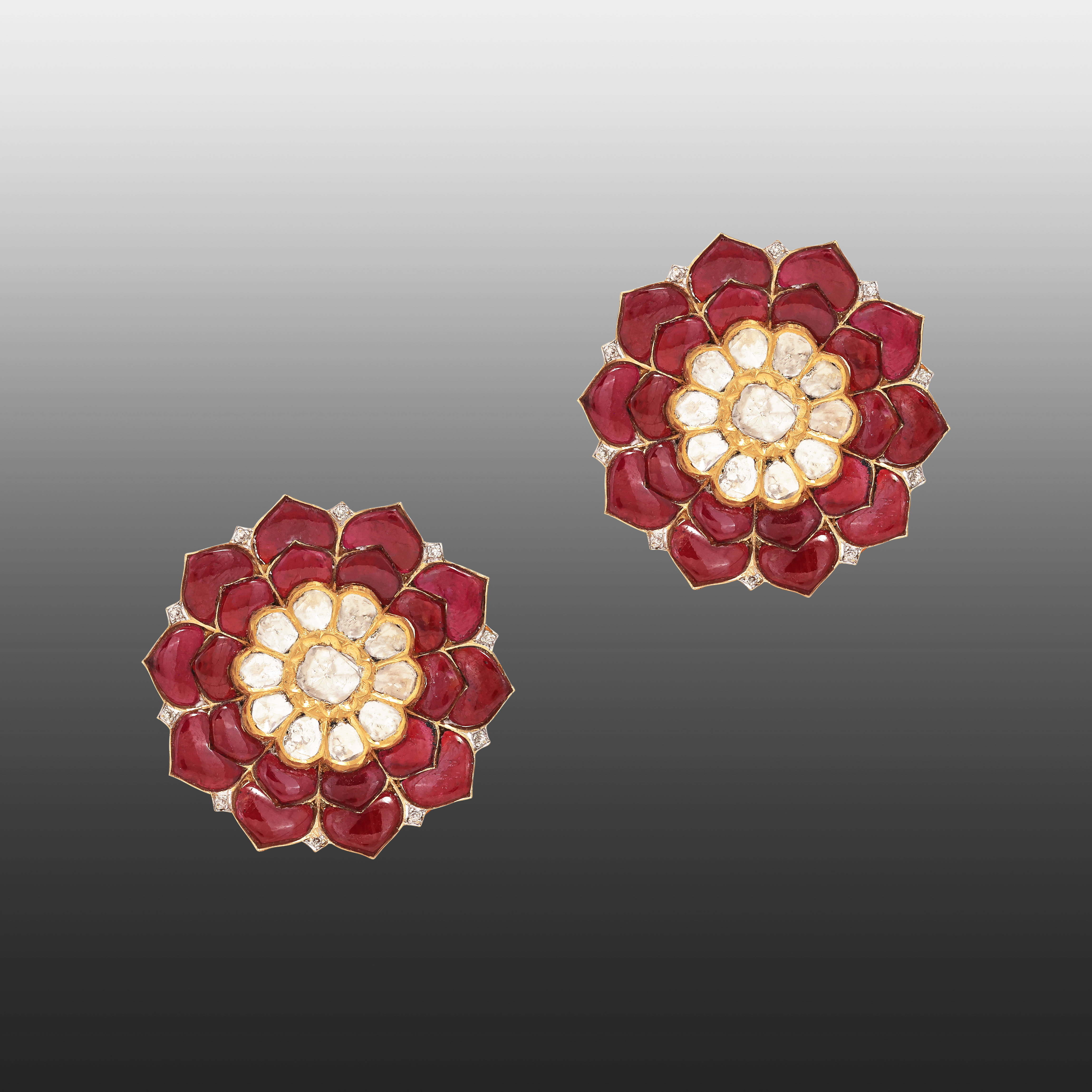 Ruby Talaf Floral Studs