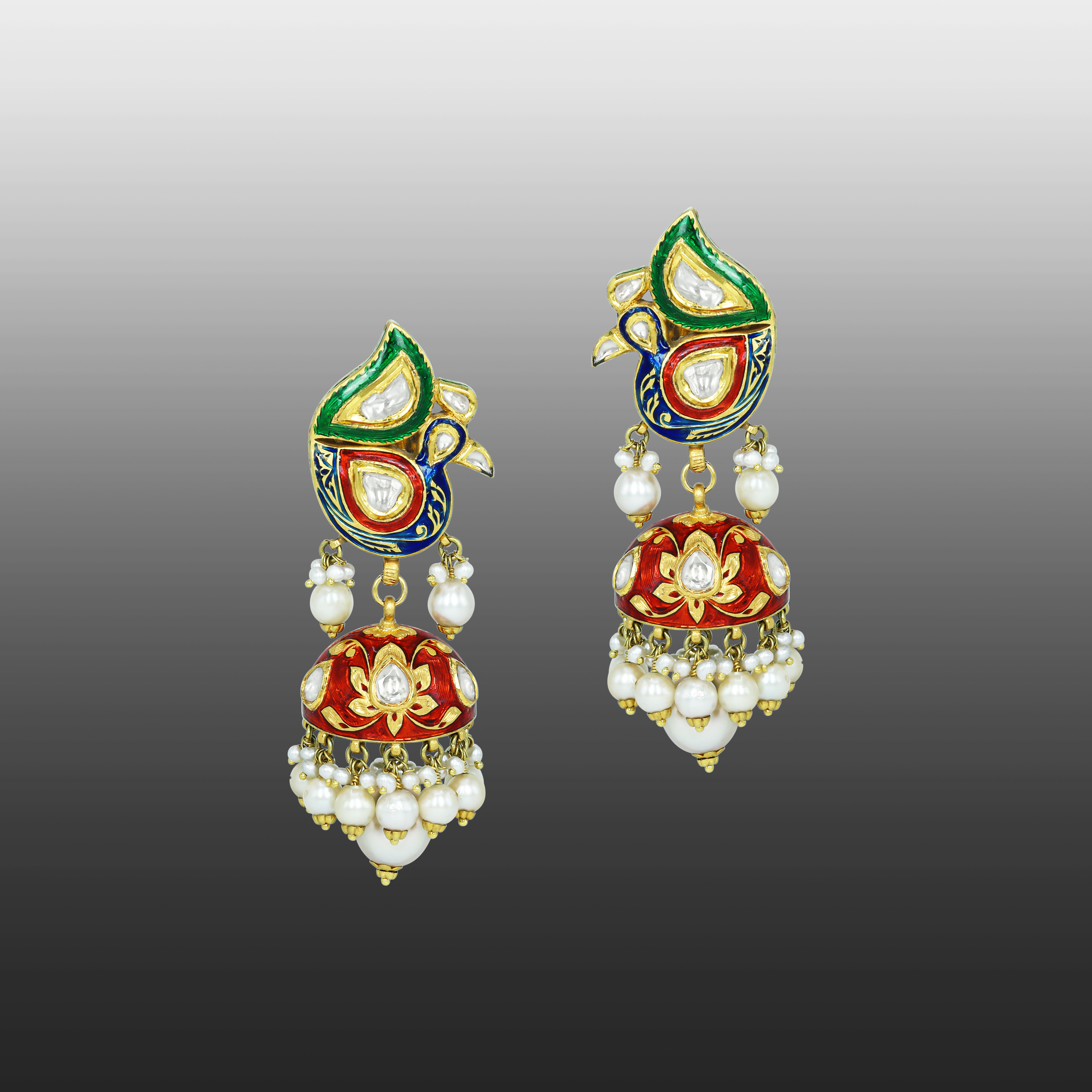 Earring with (SNO5847-KMNE3187) Necklace