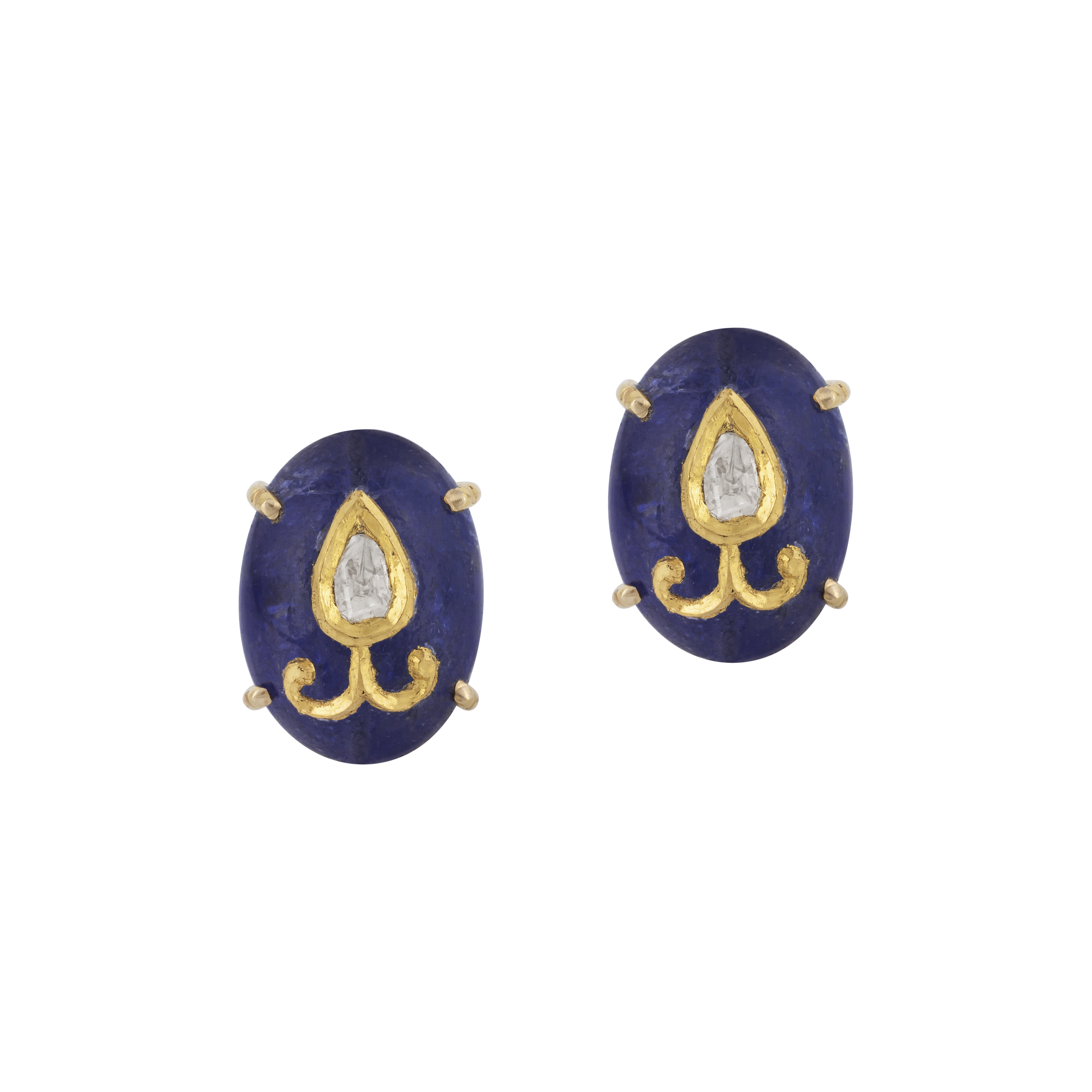 Polki Earring Jadau Amethyst