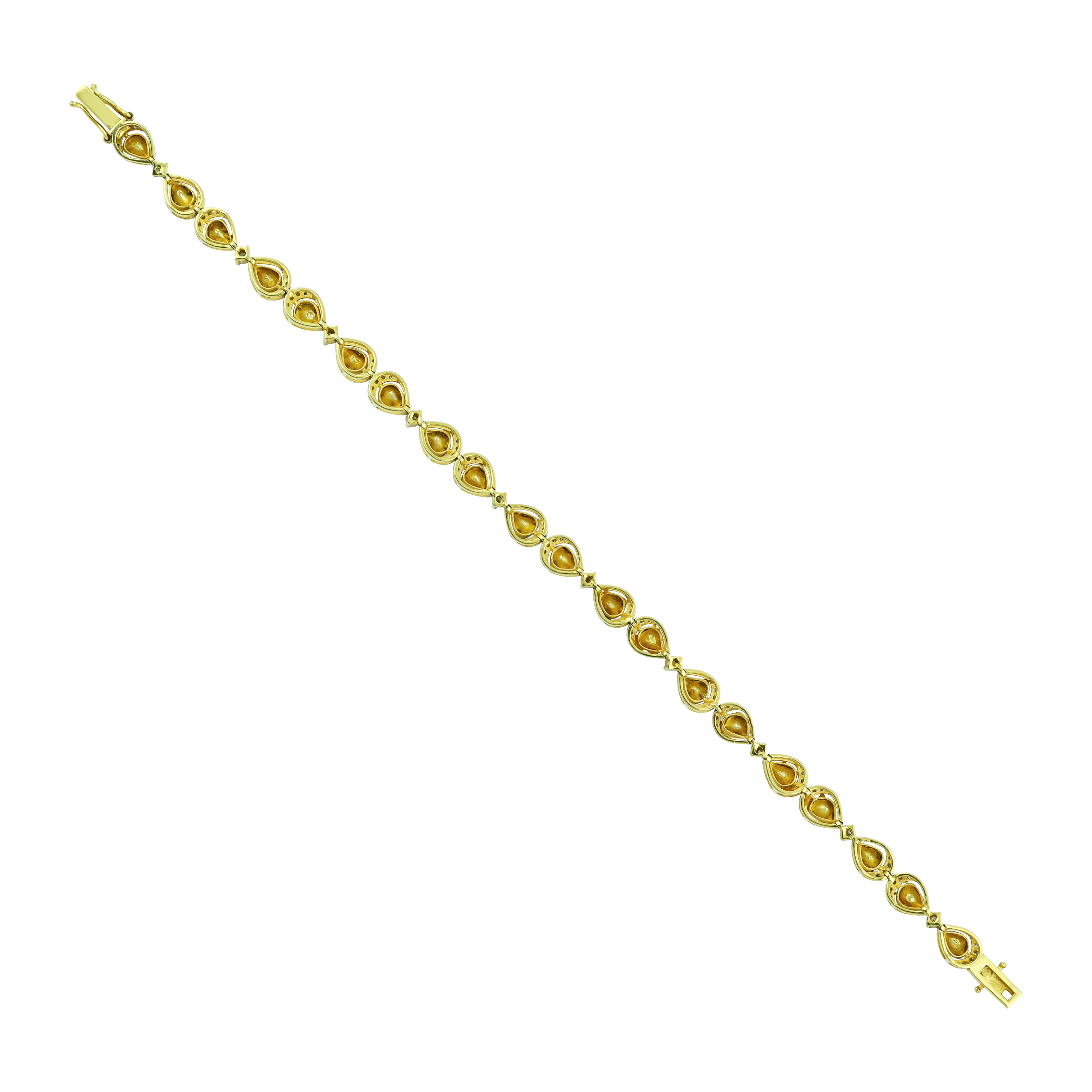 Pear-Shaped Polki Bracelet with Delicate Sparkle