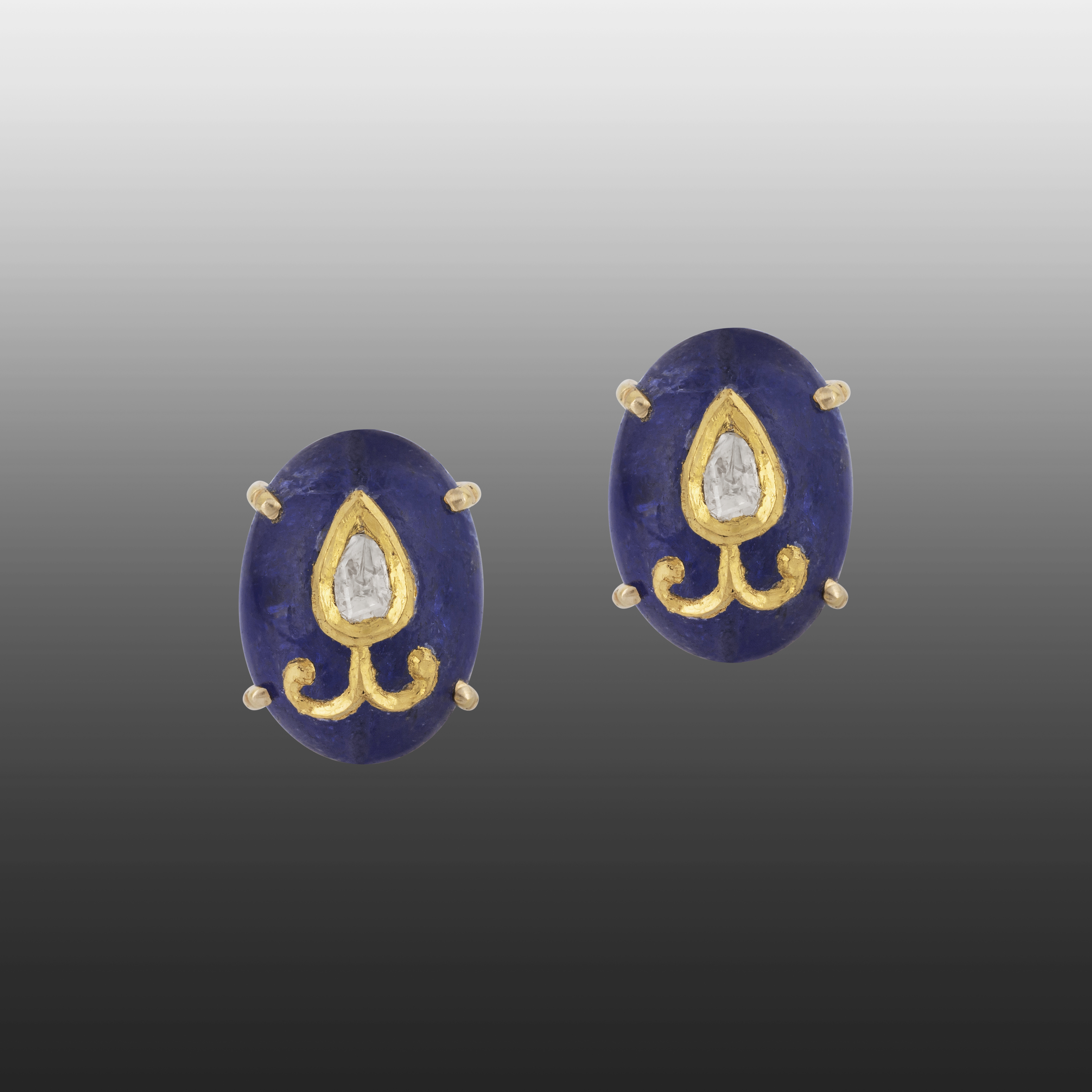 Polki Earring Jadau Amethyst