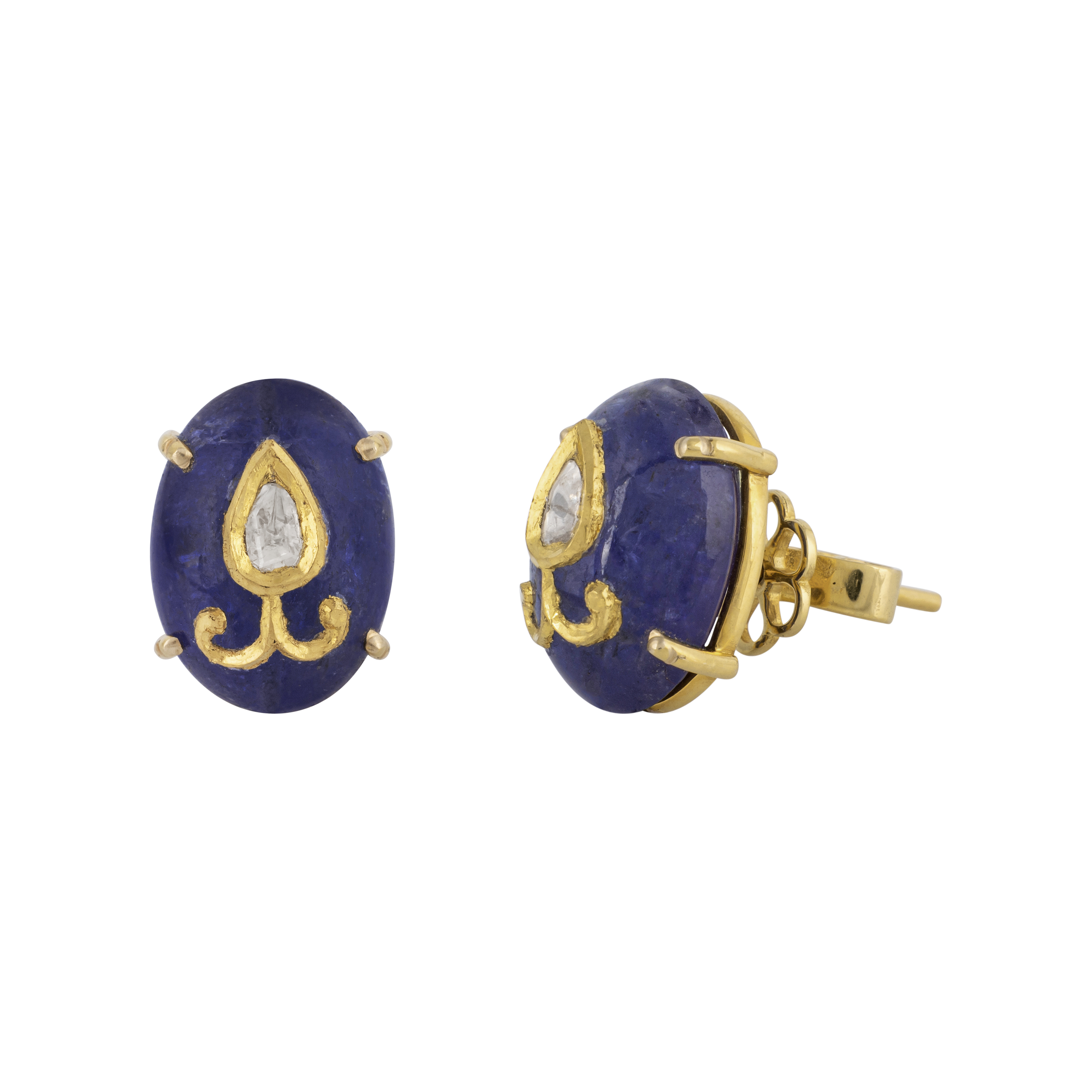 Polki Earring Jadau Amethyst
